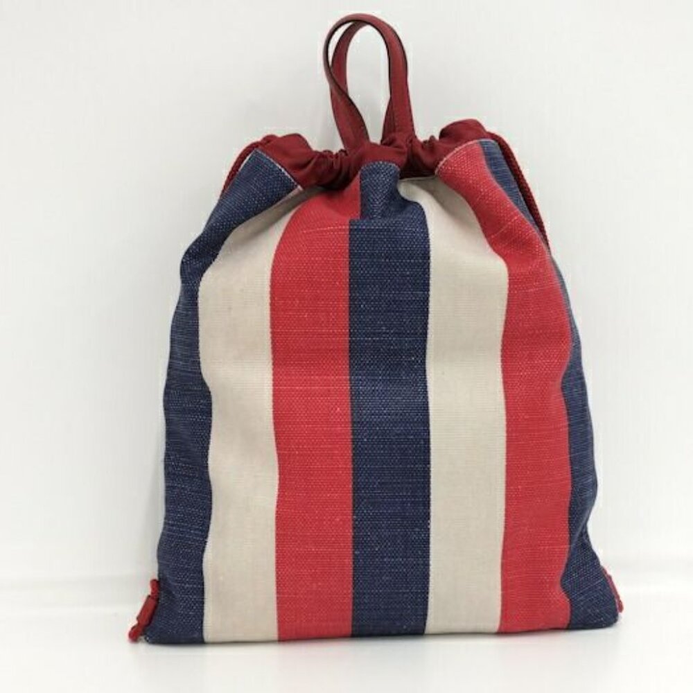 Gucci Backpack Draw String Logo Canvas Tricolor - image 2